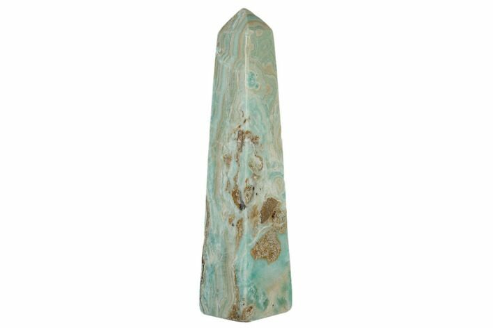 Polished Blue Caribbean Calcite Obelisk - Pakistan #187488